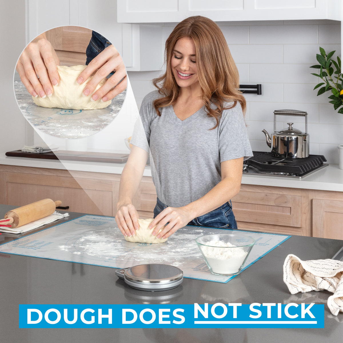 Silicone pastry mat large hot sale