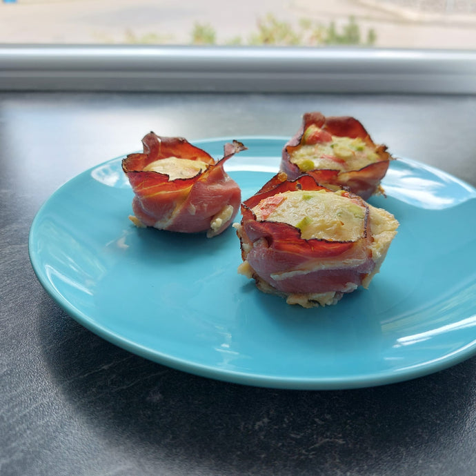 The Easiest Egg Muffins In A Ham Basket Recipe