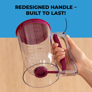 Pancake Batter Dispenser - Also Perfect for Cupcakes, Waffles, Crepes & Cakes - KPKitchen