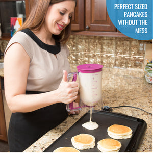 Pancake Batter Dispenser - Also Perfect for Cupcakes, Waffles, Crepes & Cakes - KPKitchen