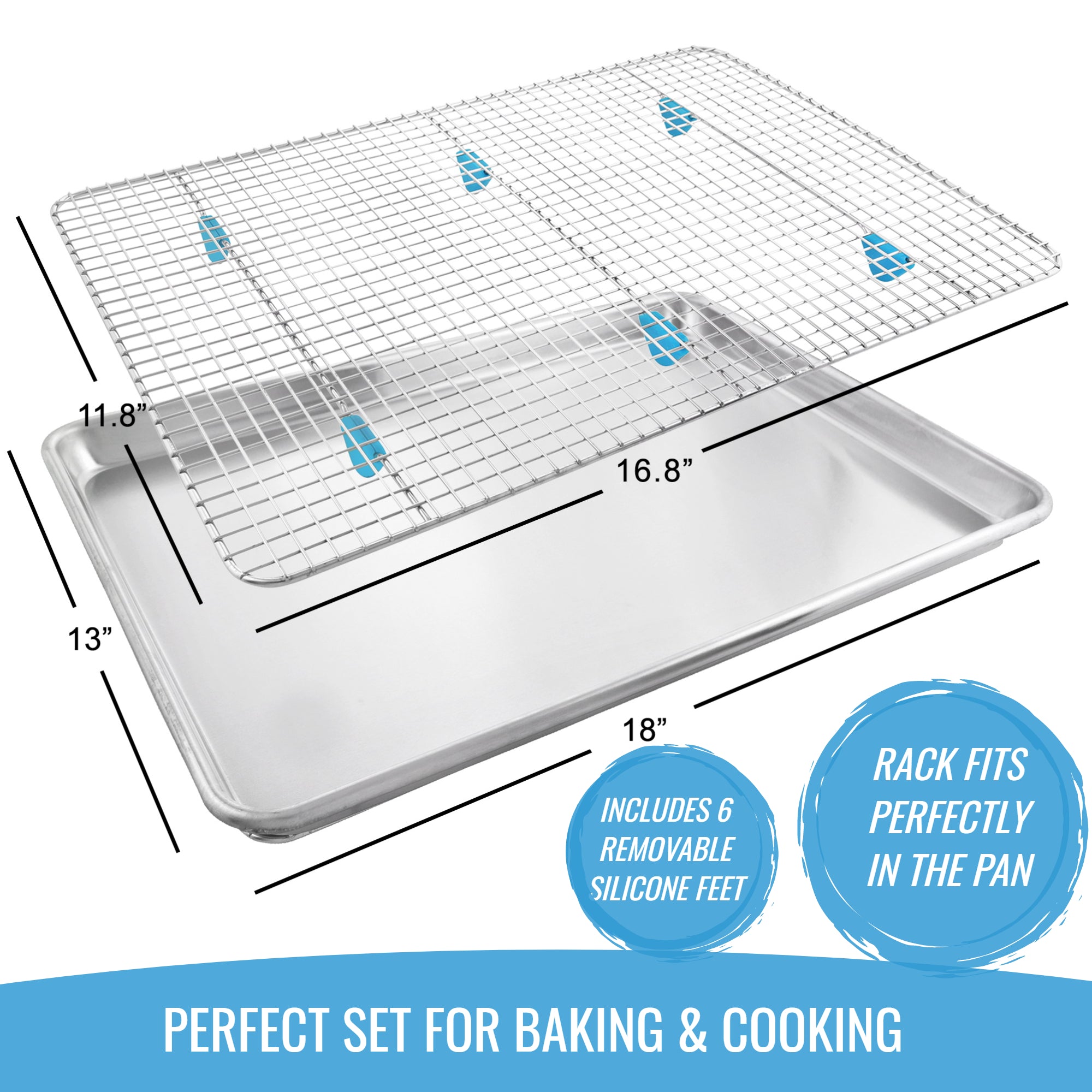 Half-Sheet Pan and Cooling Rack Set